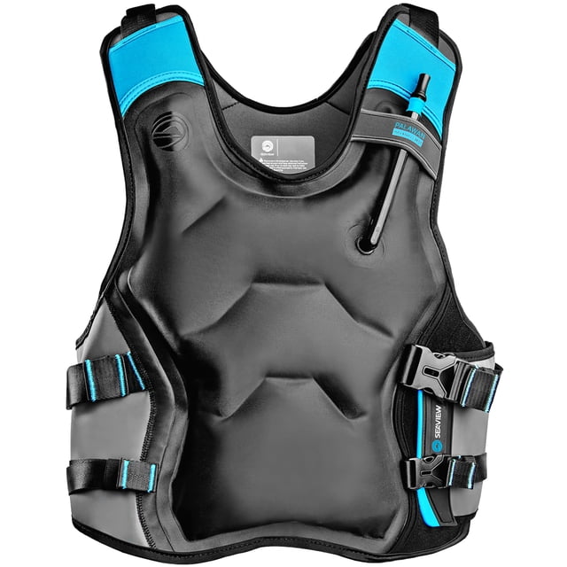 Chaleco De Snorkel Seaview Palawan Premium Para Adultos. Chaleco Salvavidas Inflable Para Esnórquel. Ideal Para Deportes Acuáticos De Bajo Impacto. Ajuste Cómodo Con Bloqueo Seguro De Flotación Equili