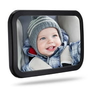 Rear Seat Mirror, Car Baby Mirror, Baby Rear View Mirror Car Mirror Shatterproof Car Rear View Mirror Compatible With Most Car Rotating Double Belt, 360 ° Swivel For Baby Child Observation.
