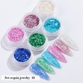 thumbnail image 1 of 6 Boxes/Set Nail Powder Sparkles Nail Glitter Mix Nail Art Powder Sequins Holographic Chrome Pigment Nail Powder Nail Decoration, 1 of 6