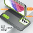 thumbnail image 3 of TECH CIRCLE for Samsung Galaxy A53 5G Case, Anti-Drop Hybrid Heavy Duty Protective Phone Cover Shockproof Rugged Military Bumper Tough Kickstand Cover for Samsung Galaxy A53 5G 6.5" 2022,Gray+Green, 3 of 8