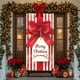 thumbnail image 1 of Seyotauo Merry Christmas Door Cover 35x71 Christmas Gift Box Present Hanging Banner Decoration Winter Holiday Bow Window Door Cover Stripes Ornaments Year Party Home Wall Outdoor, 1 of 9