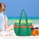 thumbnail image 4 of Bolsa de Natación Portátil Grande con Bolsillos de Malla | Bolsa de Playa Impermeable para Guardar Toallas y Trajes de Baño | Diseño de Fondo Resistente a La Arena para Ir a La Piscina y La Playa | B, 4 of 5
