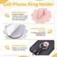thumbnail image 3 of Uxcell 12Pcs Soporte para Anillo de Teléfono (0.9 Pulgadas) - Gancho de Agarre para Dedo en Forma de Flor Adhesivo para Accesorios de Funda de Tableta, Negro/Blanco Negro/Rosa, 3 of 7