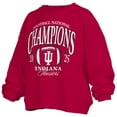thumbnail image 2 of Women's Pressbox  Crimson Indiana Hoosiers College Football Playoff 2025 National Champions Janise Fleece Sweatshirt, 2 of 3