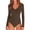 Brown, variant on PRETTYGARDEN Bodysuits for Women Fall Long Sleeve Shirts V Neck Slim Fitted Basic Tees Going Out Tops Fashion Clothing