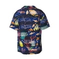 thumbnail image 2 of Fotbe Sea Inhabitans and Herb print Short Sleeve Button Down Shirts for Men Casual Summer Beach Wrinkle Free Shirt-X-Large, 2 of 7