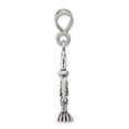 thumbnail image 6 of Auriga Fine Jewelry 925 Sterling Silver Antiqued Menorah Charm for Women (L - 42 mm, W - 22 mm), 6 of 6