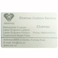 thumbnail image 5 of ebamaz 50 tarjetas de visita de metal de sublimación de 0,45 mm de grosor, espacios en blanco de aluminio de 3,4 x 2,1 x 0,018 pulgadas para impresión en color, grabado láser (blanco perla), 5 of 5