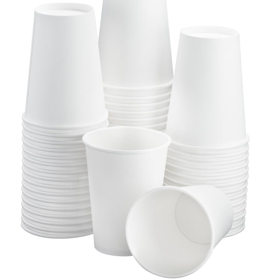 Avant Grub 12 oz. Disposable White Paper Hot/ Cold Coffee Cups, 200 Pk