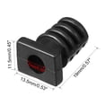 thumbnail image 3 of 15Pcs Square Strain Relief Cord Boot Protector Sleeve Power Tool Hose Black, 3 of 4