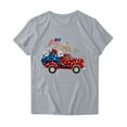 thumbnail image 4 of Goodtrade8 July 4th T Shirts for Women Red White and Blue Summer Pullover Crew Neck Red White and Blue , Independence Day American Flag Casual Short Sleeve Womens Tops Graphic, 4 of 4