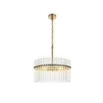 Living District Paulina 20 Inch Chandelier In Satin Gold
