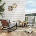 thumbnail image 4 of Grand Patio 4-Piece Wicker Outdoor Bistro Set, Patio Conversation Sets, 4 of 8