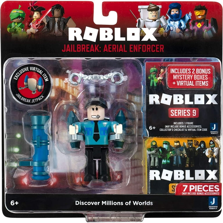 Roblox Action Collection - Jailbreak: Secret Agent + Two Mystery Figure  Bundle [Includes 3 Exclusive Virtual Items]