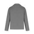 thumbnail image 5 of IROINNID Blazer Jacket for Women Casual Blazer Jackets Long Sleeve Open Front Button Jacket with Pockets Business Office Blazer,Gray, 5 of 6