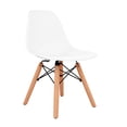 thumbnail image 5 of Modholic Kids Tulip Table & Set Of 2 Wood Leg Chairs, White, 5 of 6