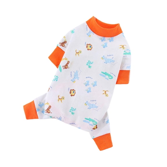 SeekLGT Soft Pure Cotton Dog Pajamas, Breathable Pet Jumpsuit for Daily Wear, Lightweight Puppy Clothes for Small Dogs and Medium Breeds, 1x Dog Clothes