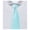 Light Turquoise, variant on Men's Woven Subtle Mini Squares Pre-Tied Clip-On Neck Tie - Light Turquoise