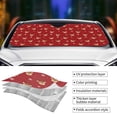thumbnail image 3 of Kdxio Reindeer Faces Festive Red Print Front Windshield Sun Shade,Folding Auto Sunshade for Car Truck SUV-Small, 3 of 5