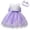 Purple, variant on Baby Girls Lace Bowknot Princess Wedding Formal Tutu Dress Headband Set Clothes Cozy Sundress, White, 0-3 Months