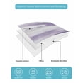 thumbnail image 5 of Quilts Queen Size, Purple Grey Ombre Soft Comforter Bedding Set for Bed, Abstract Art Oil Painting Modern Lightweight Quilted Bedspread with Pillow Cover(2 Pieces) for All Season, 90x96 Inch, 5 of 6