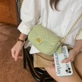 thumbnail image 3 of Bolso bandolera de mujer con diseño de cuadros y diamantes a la moda de verano, pequeño, cuadrado, para hombro, 3 of 6