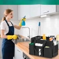 thumbnail image 7 of Wearable Cleaning Caddy Bag for Cleaning Supplies, Large Capacity Cleaning Organizer Tote Bag Kitchen Cleaning Supplies Storage Bag for Cleaners Housekeepers (Black), 7 of 7