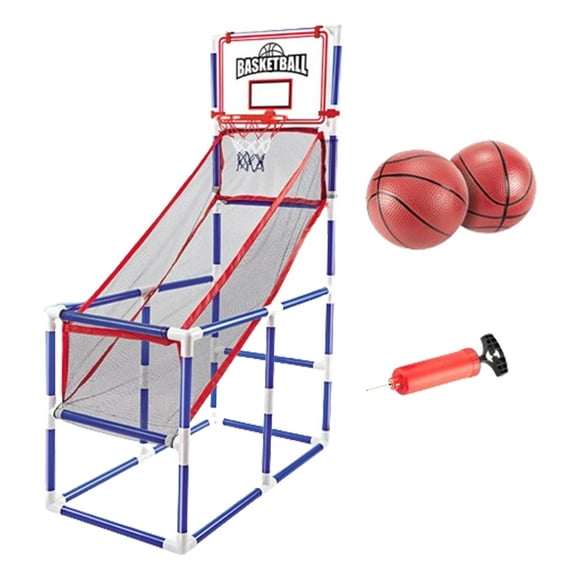 lionlar Ensemble de Jeu de Basketball Arcade Panier de Basketball Intérieur et Extérieur pour Cadeaux Enfants 2 Ballons