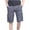 Gray, variant on hoksml Men's Cotton Cargo Shorts - Relaxed Fit Multi-Pocket Design for Casual Outdoor Work and Daily Wear, Multi-Color