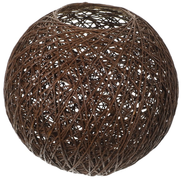 CRILSTYLEO Lampshade De Ratán Color Café Para De Con Único Y Estructura Estable