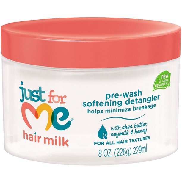 Just For Me Hair Milk Pre Wash Softening Detangler Treatment, 8 oz