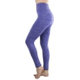 thumbnail image 4 of ToBeInStyle Women's Space Dye Fleece Ankle Length Leggings, 4 of 10