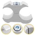 thumbnail image 3 of Miangastore Pipe Clamp for Walker Silver Sturdy Cane Holder 2Pcs, 3 of 9
