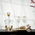 thumbnail image 3 of Majestic Gifts Inc. Majestic Gifts In European Crystal Square Whiskey Decanter-W/Gold-28oz, 3 of 5