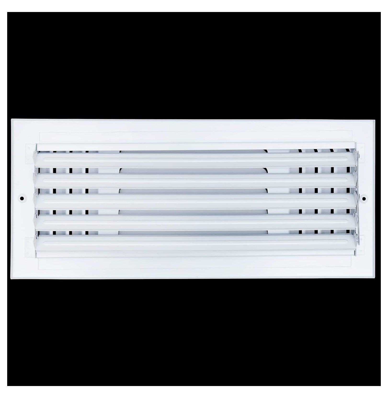 [3 Pack] Fits 16x6 Duct Opening 3 Way Fixed Curved Blade Air Supply Diffuser by | Register Vent Cover Grille for Sidewall and Ceiling | White | Out. Dim.: 17.75" X 7.75"