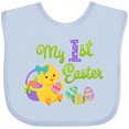 thumbnail image 3 of Inktastic My First Easter Cute Chick and Eggs Boys or Girls Baby Bib, 3 of 4
