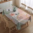 thumbnail image 2 of Orange Boho Plant Pattern Rectangle Tablecloth 60"x84",Waterproof Polyester Rectangle Table Cloth, Wipeable Spillproof Polyester Tablecloth for Dining, Camping, Indoor and Outdoor, 2 of 5