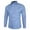 Blue, variant on Beugl Mens Shirts Clearance, Men's Casual Fashion Long Sleeve Button Down Shirts Golf Shirts for Men, Polo Shirts for Men Black L