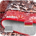 thumbnail image 7 of Wondo 4x6 Area Rugs for Living Room, Machine Washable Vintage Rug, Non-Slip Low Pile Throw Rugs with Rubber Backing Washable Carpet for Bedroom Dining Room Kitchen Home Decor, Red, 7 of 7
