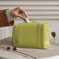 thumbnail image 5 of tzyudk Portable Hook Toiletry Bag Travel Cosmetic Storage Bag Cosmetic Bag Large Capacity Three-open Cosmetic Bag Affordable Useful Green Oxford Cloth, 5 of 6