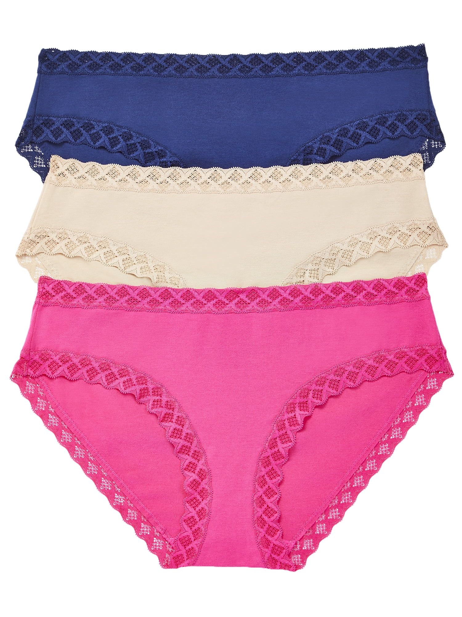 Natori Womens Bliss Cotton Girl Brief 3Pack Style156058MP