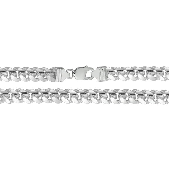 925 Sterling Silver Men Curb Chain - 30 inch*9mm