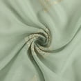 thumbnail image 6 of No. 918 Ravenna Embroidered Medallion Sheer Rod Pocket Curtain Panel, 50"W X 84"L, Pastel Green, 6 of 7