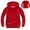 Red, variant on Virmaxy Toddler Sweatshirt Boys Girls Hooded Solid Colour Thick Jacket Winter Warm Simple Hooded Sweatshirt Jacket Blue 4T