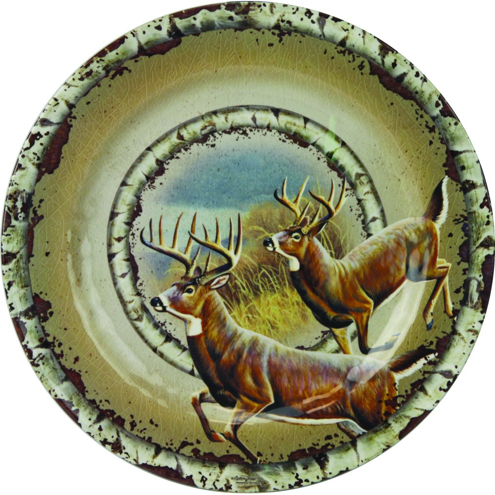 Rivers Edge Products 12 Pc. Deer Dinnerware Set