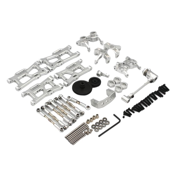 Piezas de actualización para coche de control remoto, copas de dirección, brazo servo, base servo para Wltoys Plata
