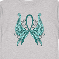 thumbnail image 4 of Inktastic Ovarian Cancer Awareness with Butterfly Ribbon Words Boys or Girls Long Sleeve Toddler T-Shirt, 4 of 5