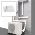 thumbnail image 2 of Air Conditioner Hose Cover Conceals and Protects AC Lines Compatible with 1/2P Units PVC Construction Size 160 x 65 x 76mm, 2 of 5
