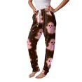 thumbnail image 4 of IYYVV Halloween Pajama Pants Womens Baggy Spooky Ghost Graphic Sweat Pant Fall Winter Lounge Pant with Pocket Pink S, 4 of 5
