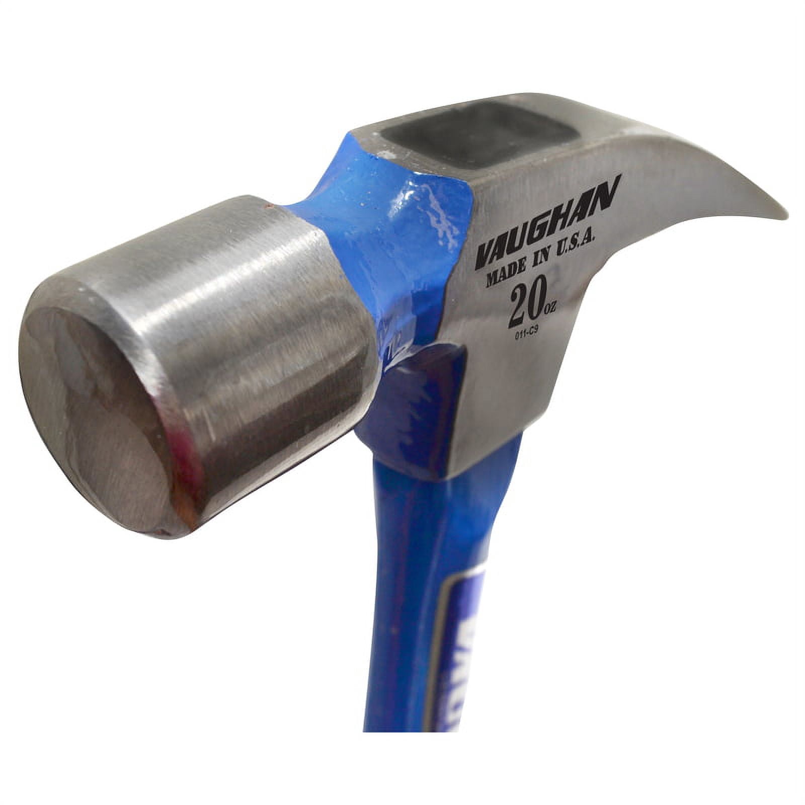 Vaughan 20 oz Smooth Face Fiberglass Rip Hammer, 14" handle